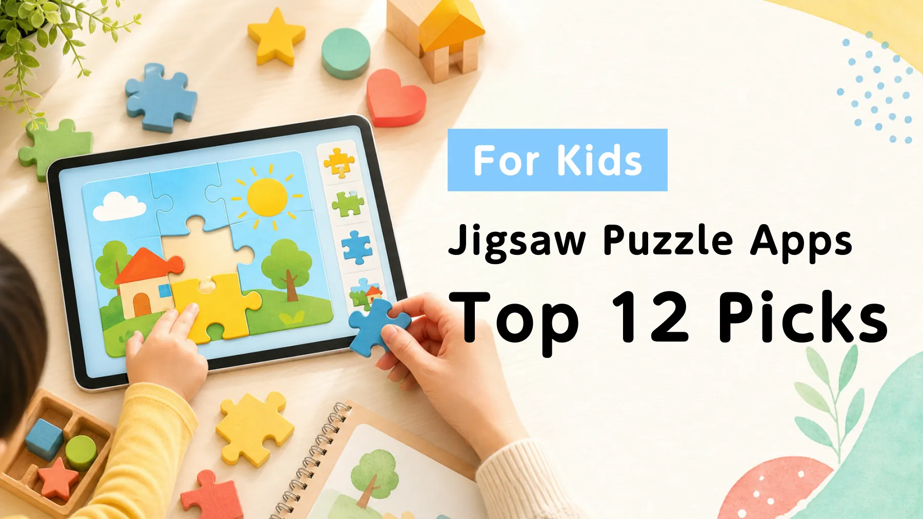 Eye-catch image for the 12 best jigsaw puzzle apps for kids